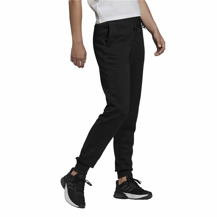 Pantaloni lungi de sport Adidas French Terry Logo Femeie Negru