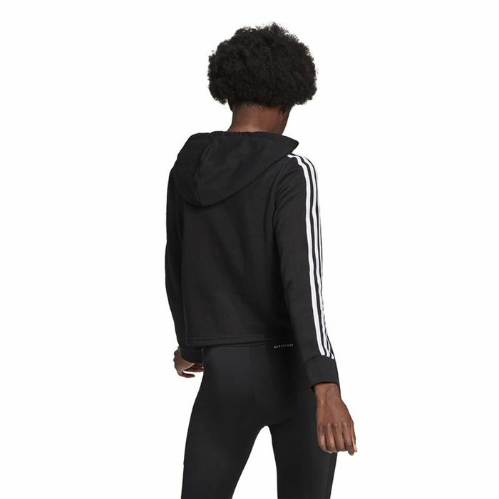 Hanorac cu Glugă Femei Adidas Essentials 3 Stripes Negru