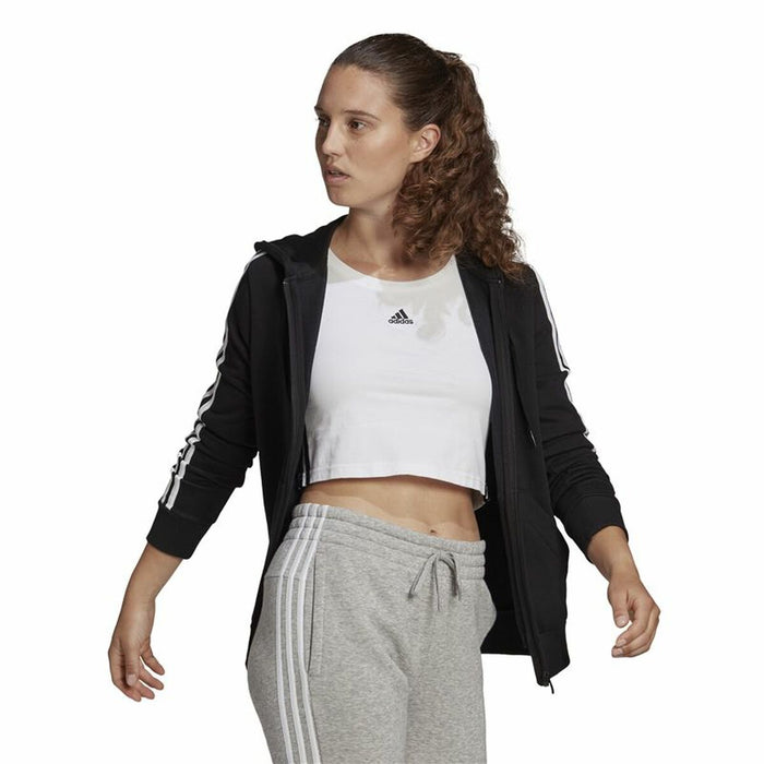 Hanorac cu Glugă Femei Adidas Essentials French Terry Negru