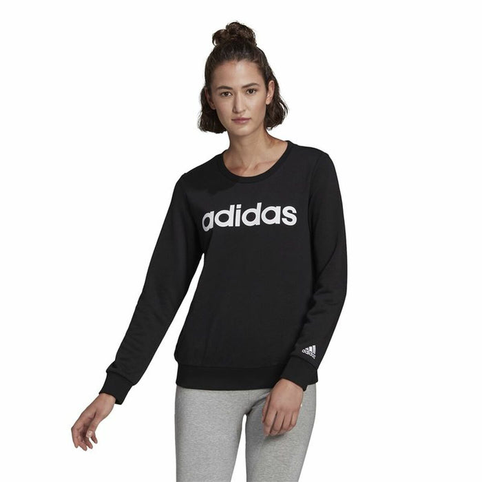 Hanorac fără Glugă Femei Adidas Essentials Logo Negru