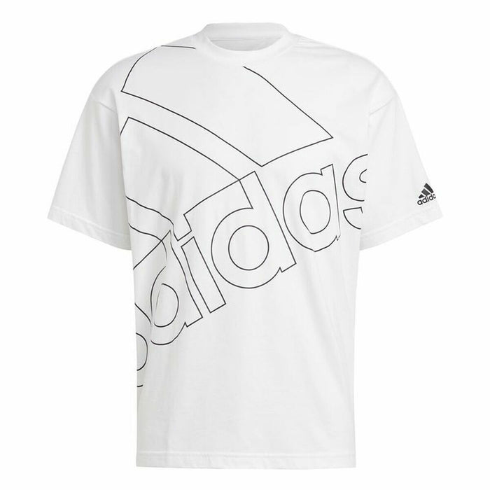 Tricou cu Mânecă Scurtă Bărbați Adidas Giant Logo Alb