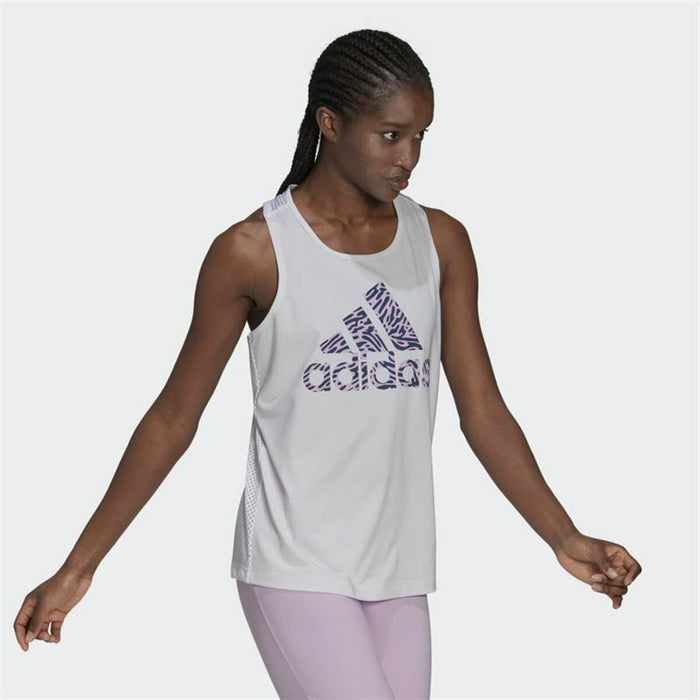 Tricou cu Bretele Damă Adidas U4U Aeroready Alb