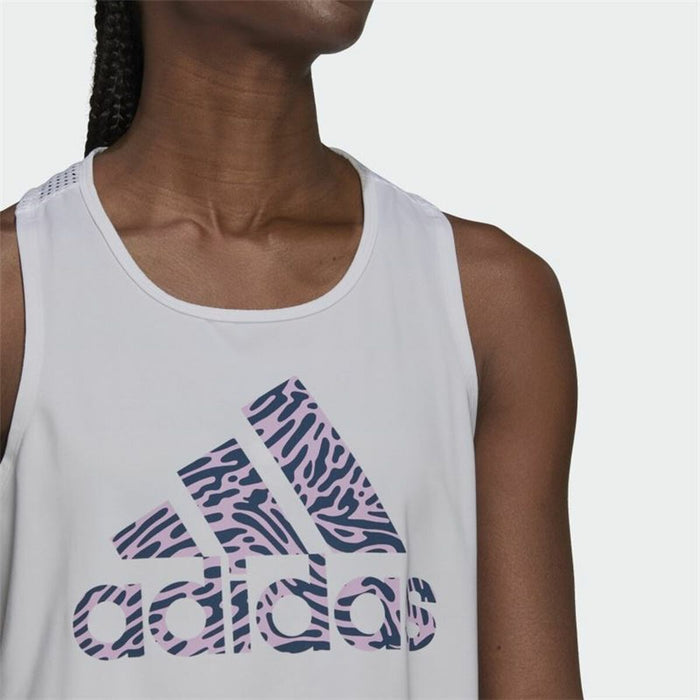 Tricou cu Bretele Damă Adidas U4U Aeroready Alb
