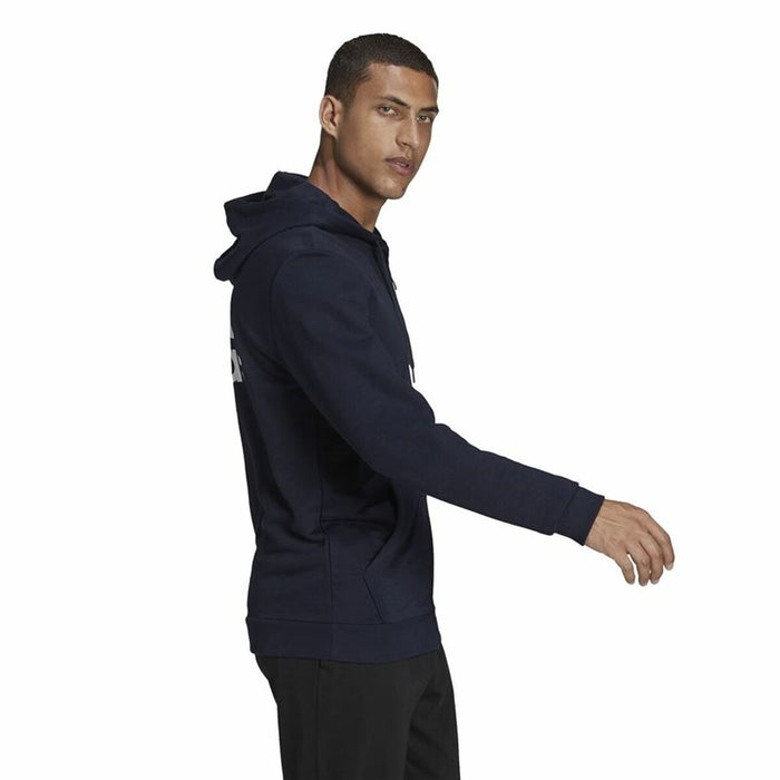 Jachetă Sport de Bărbați Adidas  Essentials French Terry Big Albastru închis