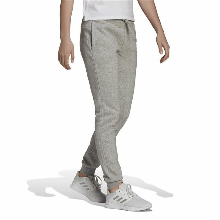 Pantaloni lungi de sport Adidas Essentials Fleece Logo Femeie Gri