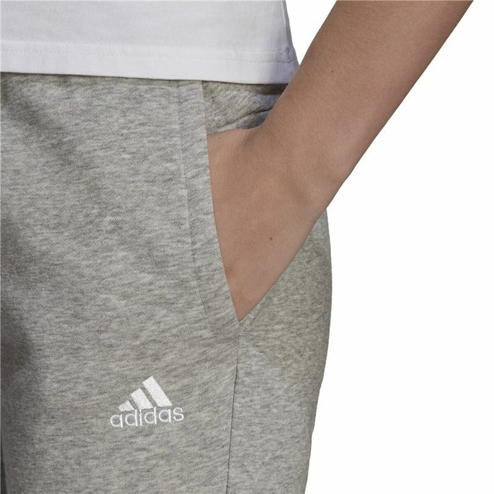 Pantaloni lungi de sport Adidas Essentials Fleece Logo Femeie Gri