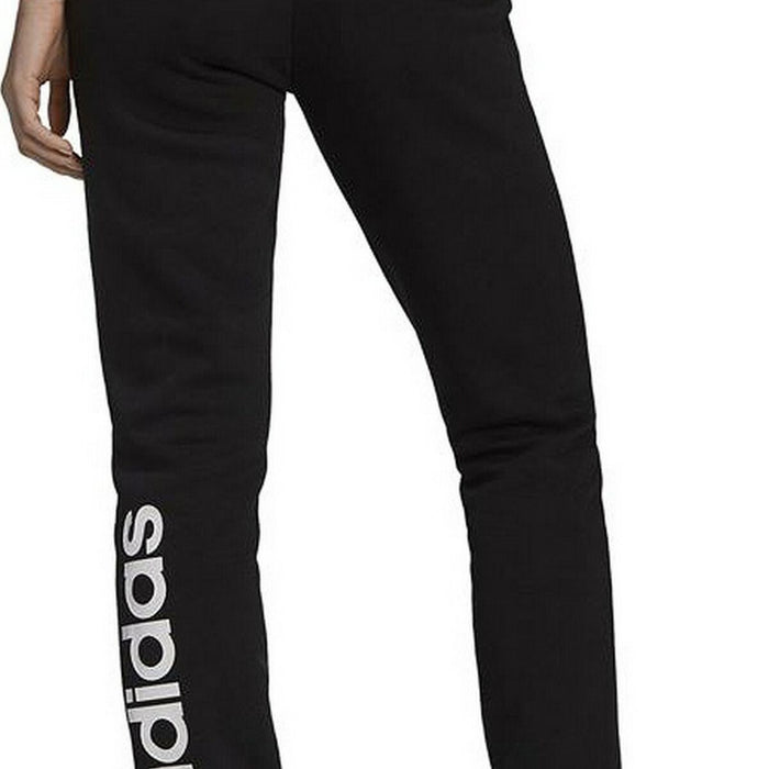 Pantaloni lungi de sport Adidas Essentials Fleece Logo Negru Femeie