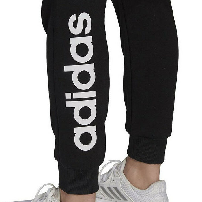 Pantaloni lungi de sport Adidas Essentials Fleece Logo Negru Femeie