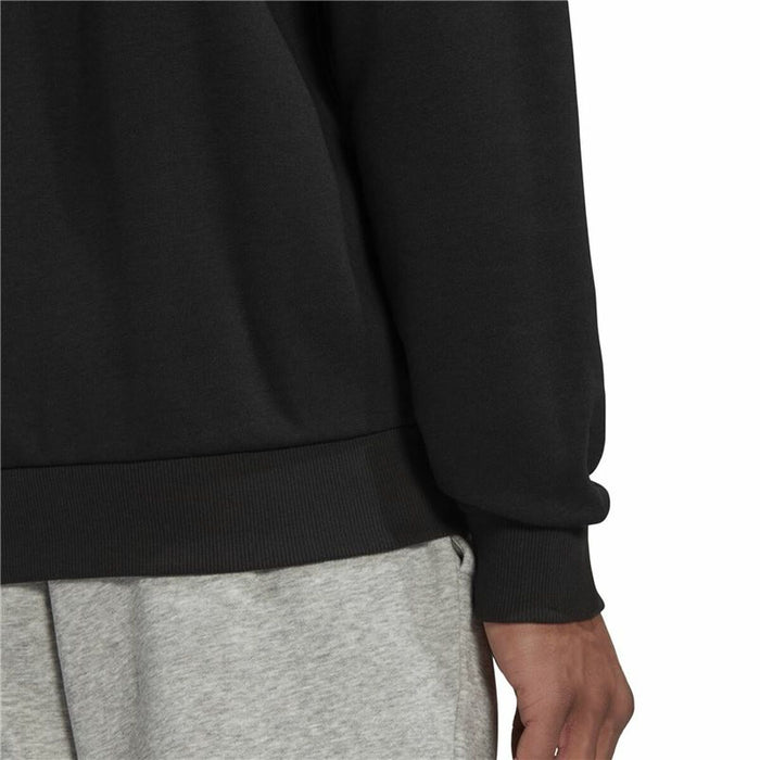 Hanorac fără Glugă Bărbați Adidas Essentials Big Logo Negru