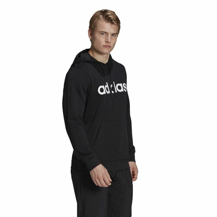 Hanorac cu Glugă Bărbați Adidas French Terry Linear Logo Negru