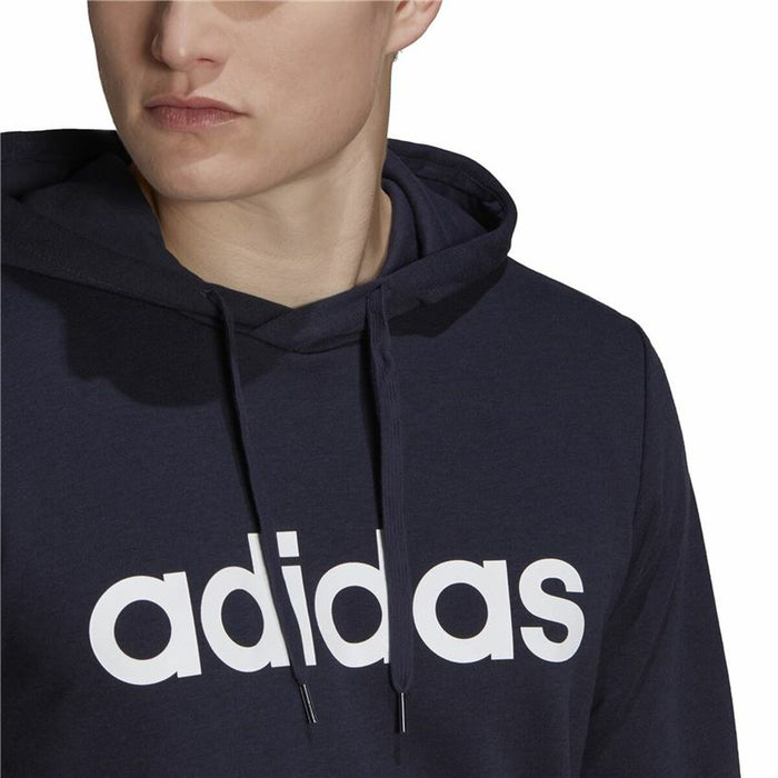 Hanorac cu Glugă Bărbați Adidas Essentials French Terry Bleumarin