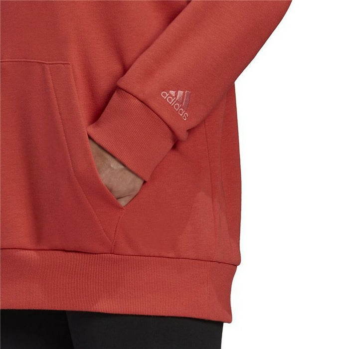 Hanorac cu Glugă Femei Adidas Essentials Logo Roșu