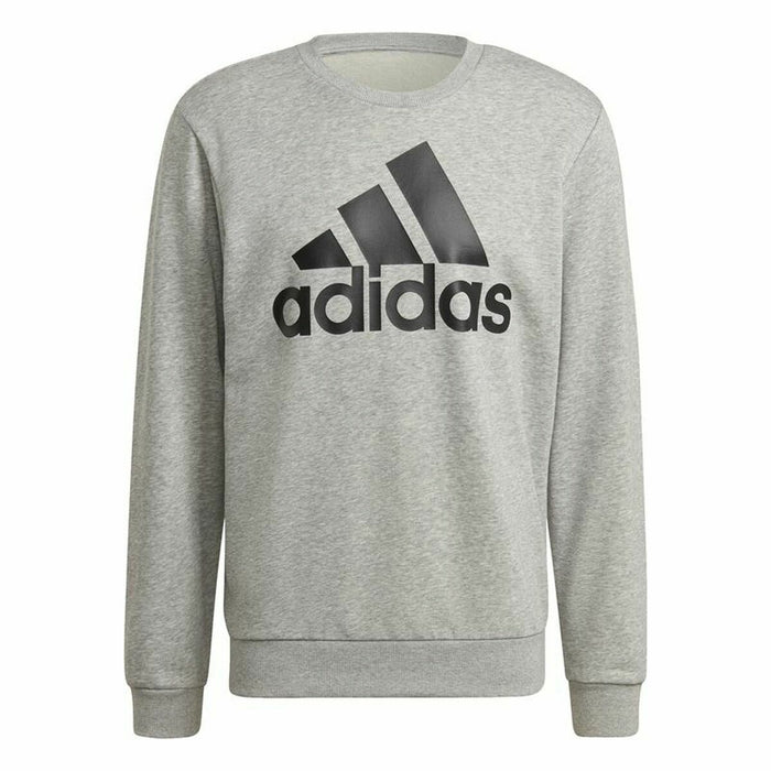 Hanorac fără Glugă Bărbați Adidas Essential Big Logo Gri