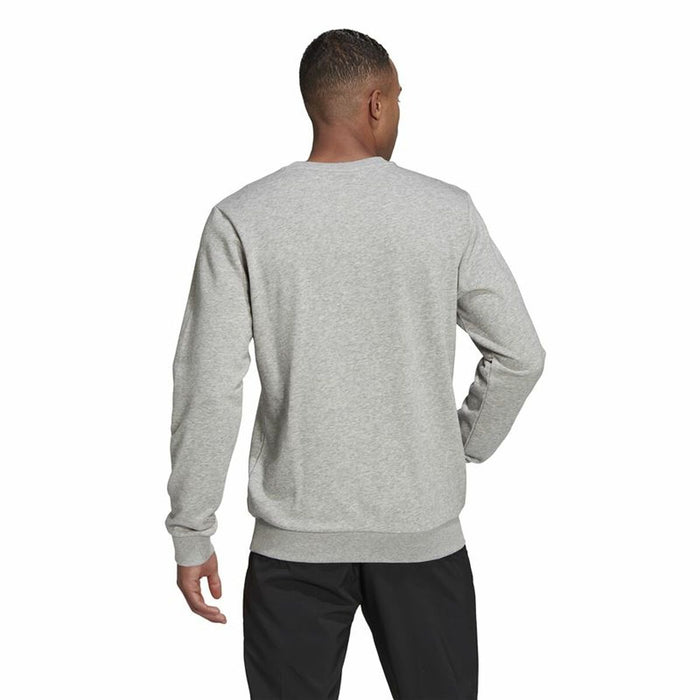 Hanorac fără Glugă Bărbați Adidas Essential Big Logo Gri