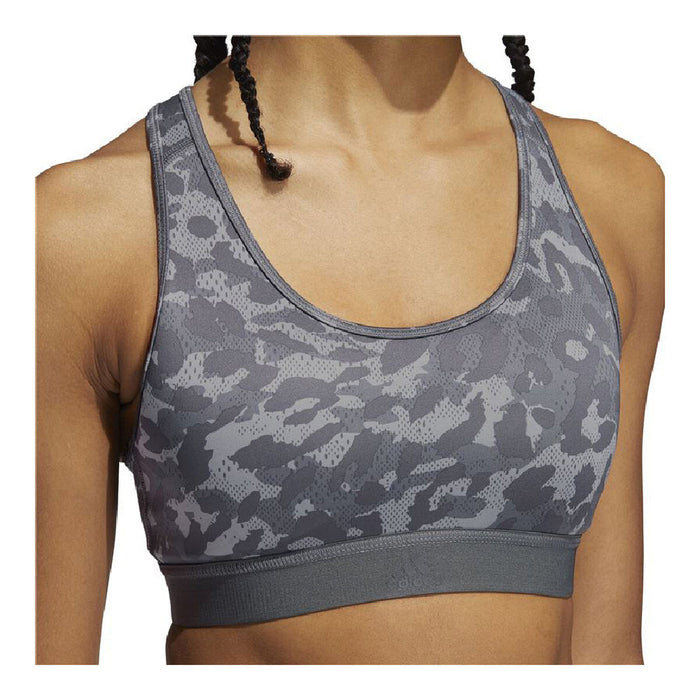 Sutien Sport Adidas Believe This Medium Support Gri închis