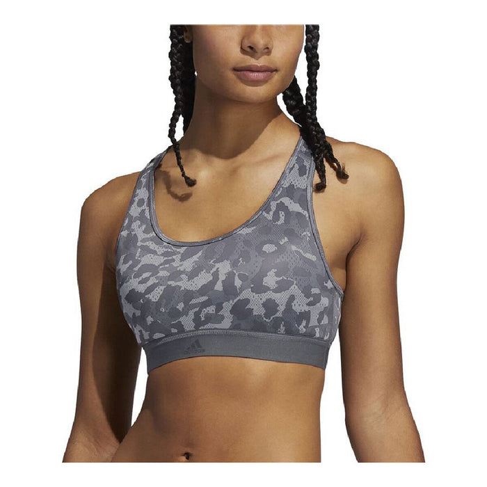 Sutien Sport Adidas Believe This Medium Support Gri închis