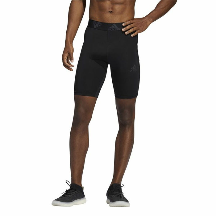 Colanți sport pentru bărbați Adidas  Techfit 3 Stripes Negru