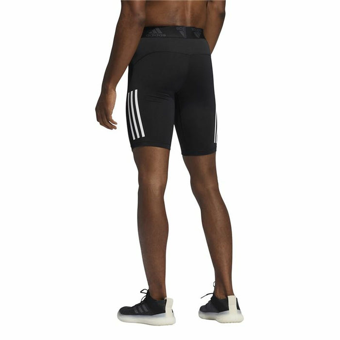 Colanți sport pentru bărbați Adidas  Techfit 3 Stripes Negru