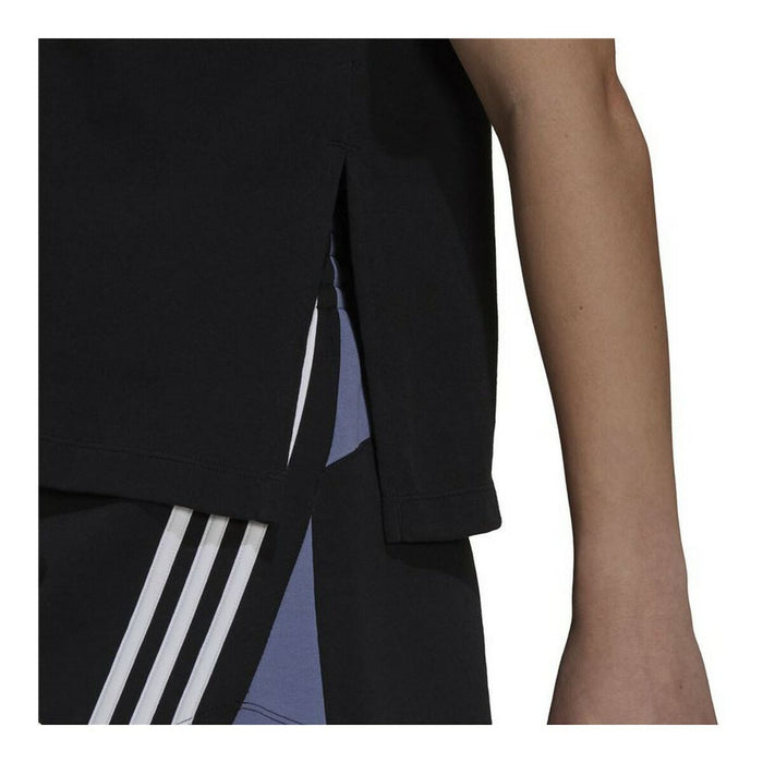 Tricou cu Mânecă Scurtă Femei Adidas Sportswear Colorblock Negru