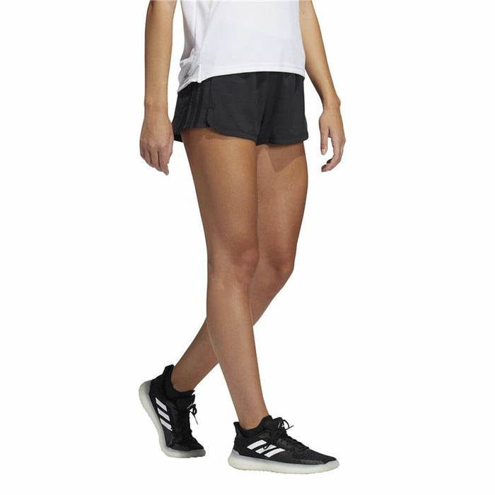 Pantaloni Scurți Sport pentru Damă Adidas Pacer 3 Stripes Negru