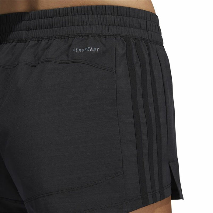 Pantaloni Scurți Sport pentru Damă Adidas Pacer 3 Stripes Negru