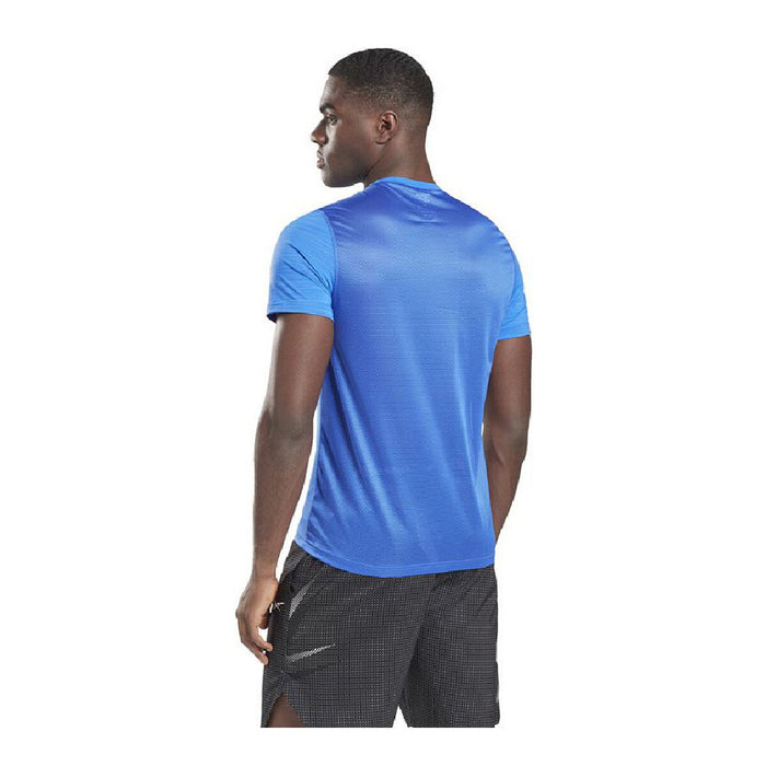 Tricou cu Mânecă Scurtă Bărbați Reebok Workout Ready Activchill Albastru