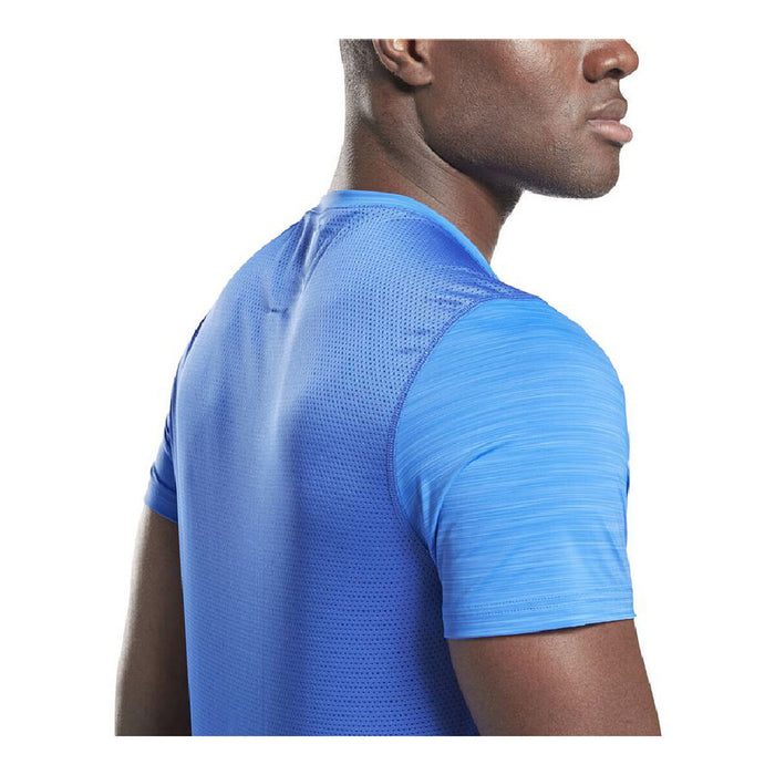 Tricou cu Mânecă Scurtă Bărbați Reebok Workout Ready Activchill Albastru
