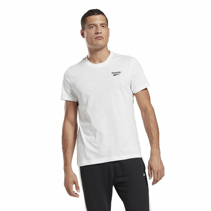 Tricou cu Mânecă Scurtă Bărbați Reebok Identity Alb