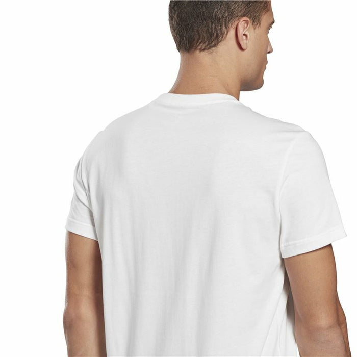 Tricou cu Mânecă Scurtă Bărbați Reebok Identity Alb
