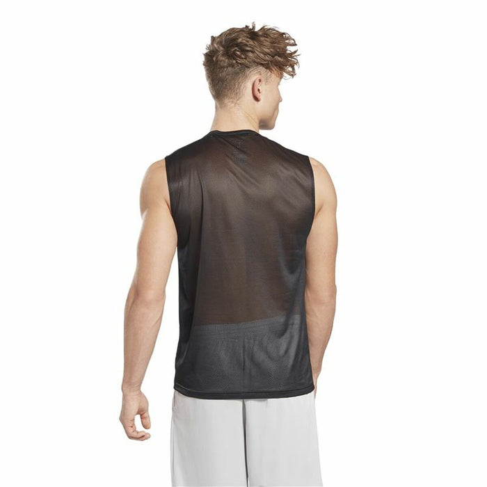 Tricou de Bărbați fără Mâneci Reebok Workout Ready Tech Negru