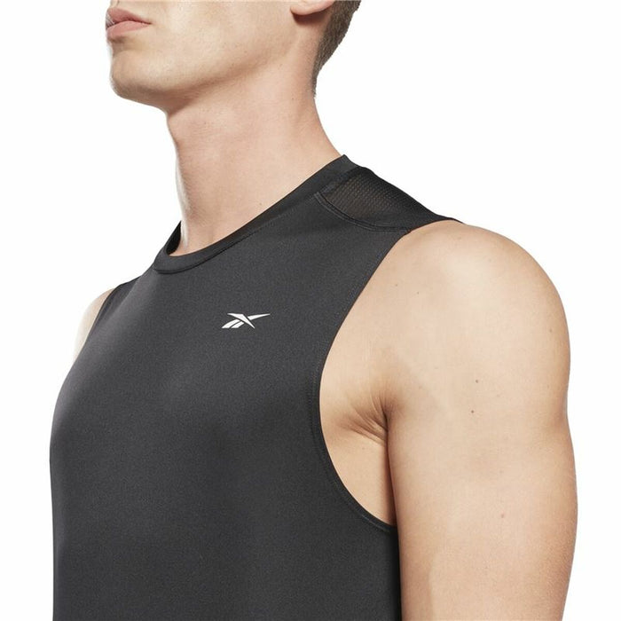 Tricou de Bărbați fără Mâneci Reebok Workout Ready Tech Negru