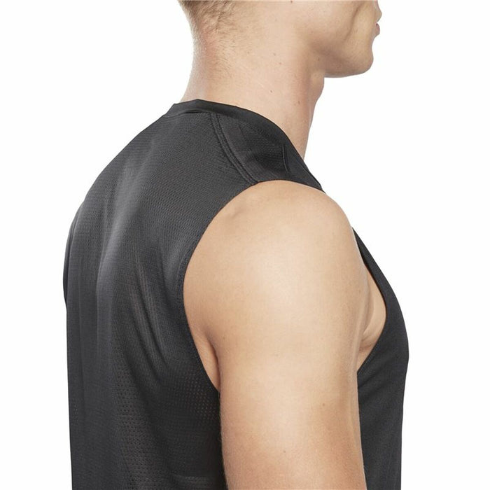 Tricou de Bărbați fără Mâneci Reebok Workout Ready Tech Negru