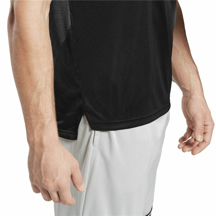 Tricou cu Mânecă Scurtă Bărbați Reebok Workout Ready Tech Negru