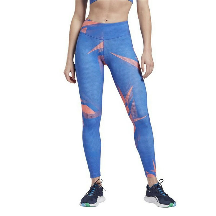 Colanți Sport de Damă Reebok MYT Printed Albastru
