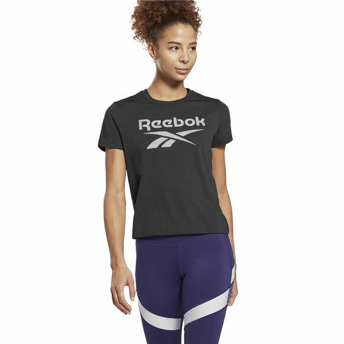 Tricou cu Mânecă Scurtă Femei Reebok Workout Ready Supremium Negru