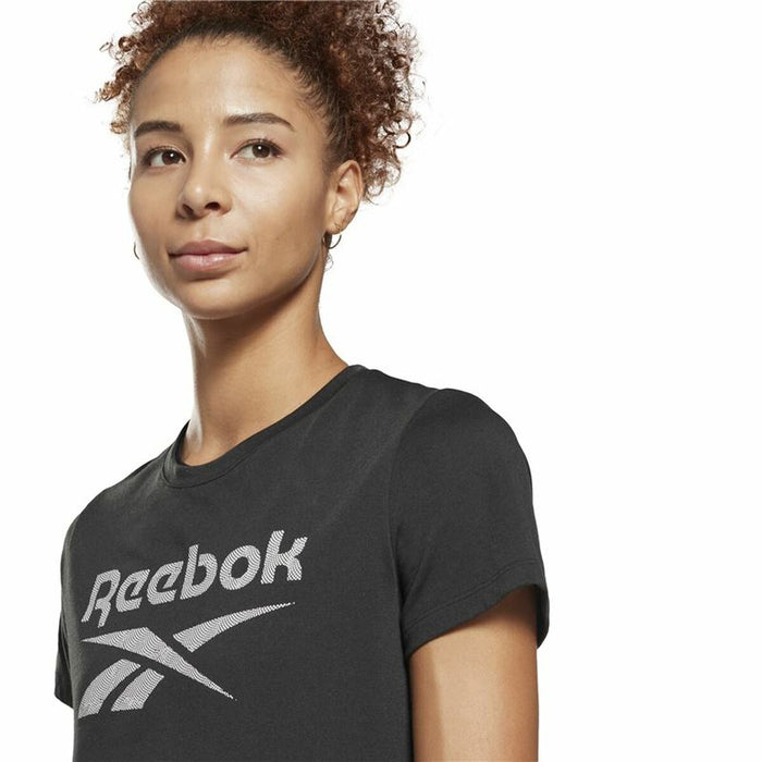 Tricou cu Mânecă Scurtă Femei Reebok Workout Ready Supremium Negru