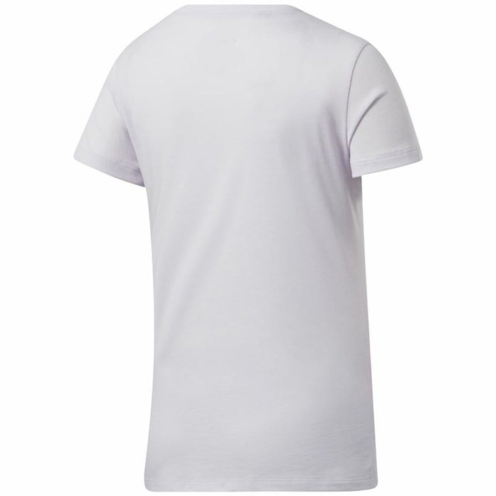 Tricou cu Mânecă Scurtă Femei Reebok Workout Ready Supremium Purpuriu Alb