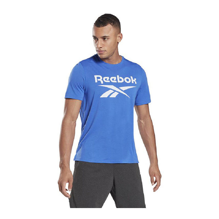Tricou cu Mânecă Scurtă Bărbați Reebok Workout Ready Supremium Albastru
