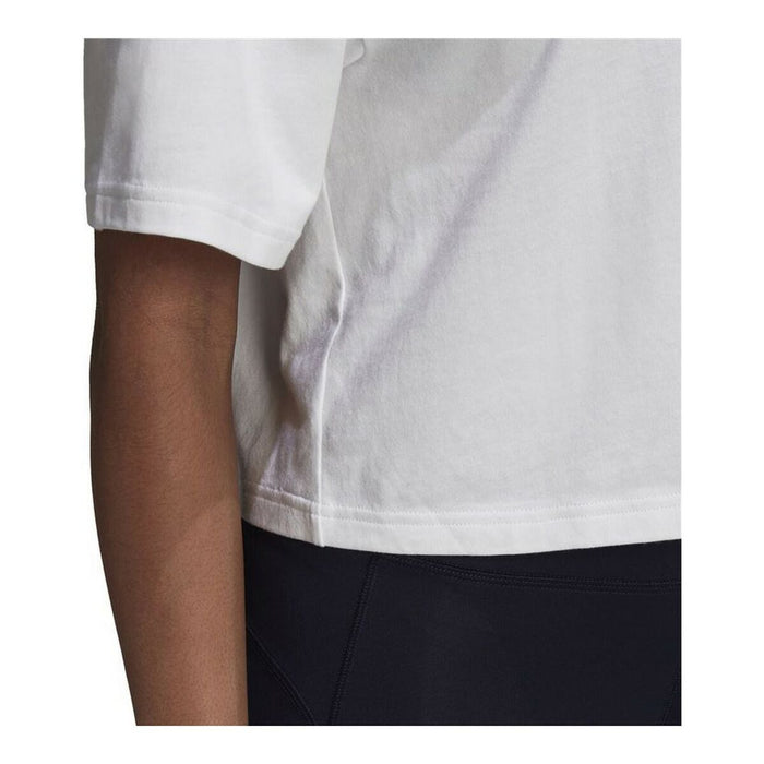 Tricou cu Mânecă Scurtă Femei Adidas You For You Cropped Alb (2XS)