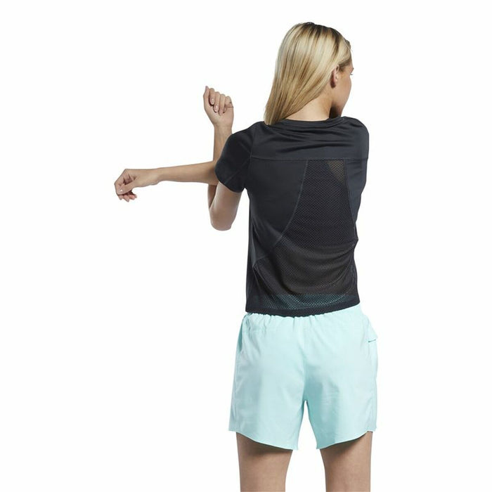 Tricou cu Mânecă Scurtă Femei Reebok Speedwick Negru
