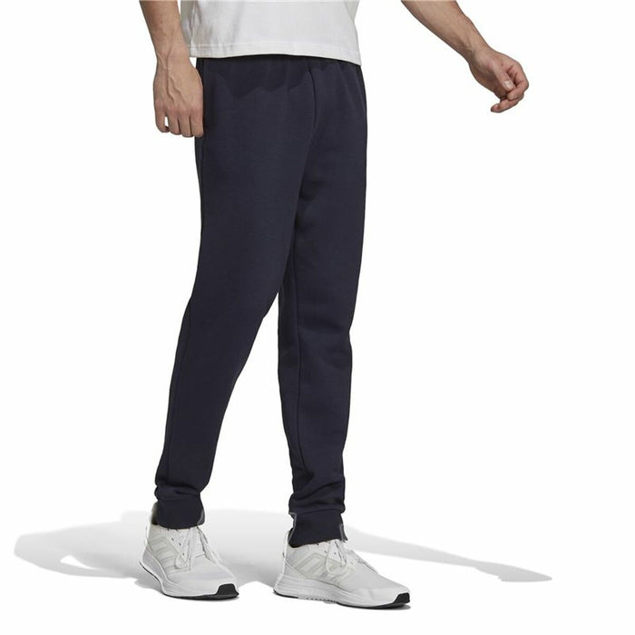 Pantaloni lungi de sport Adidas Fit Tapered Cuff Albastru închis Bărbați