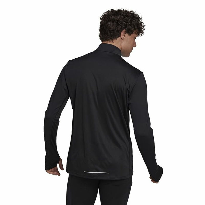 Tricou cu Mânecă Lungă Bărbați Adidas Own The Run Negru