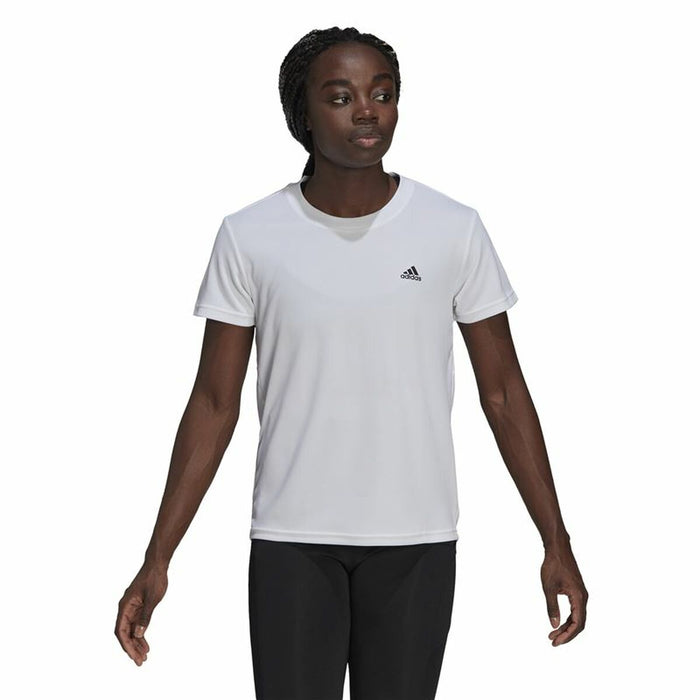 Tricou cu Mânecă Scurtă Femei Adidas  Aeroready D2M Sport  Alb