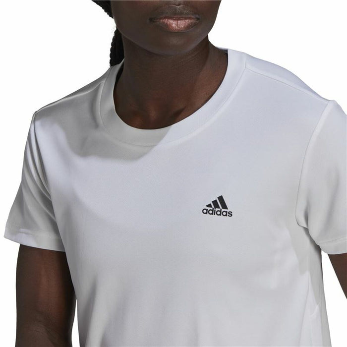 Tricou cu Mânecă Scurtă Femei Adidas  Aeroready D2M Sport  Alb