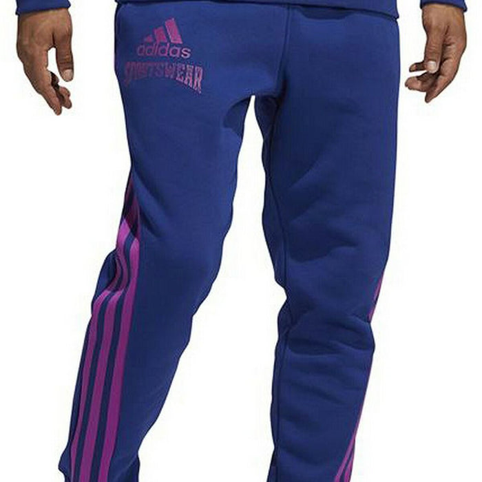 Pantaloni lungi de sport Adidas Reverse Retro Future Icons Albastru Bărbați