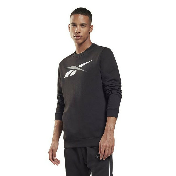 Hanorac fără Glugă Bărbați Reebok Essentials Vector Negru