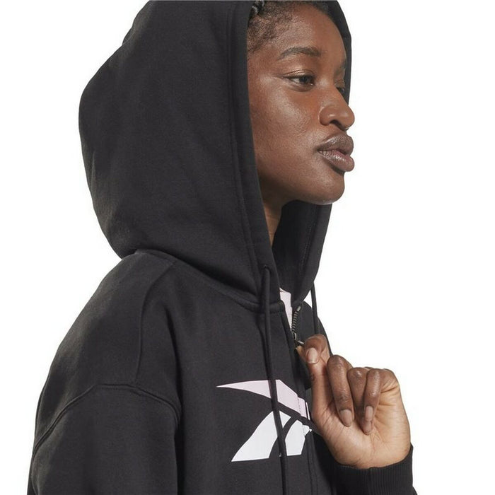 Jachetă Sport de Damă Reebok Training Essentials Vector Full-Zip Negru