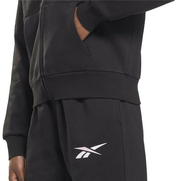 Jachetă Sport de Damă Reebok Training Essentials Vector Full-Zip Negru