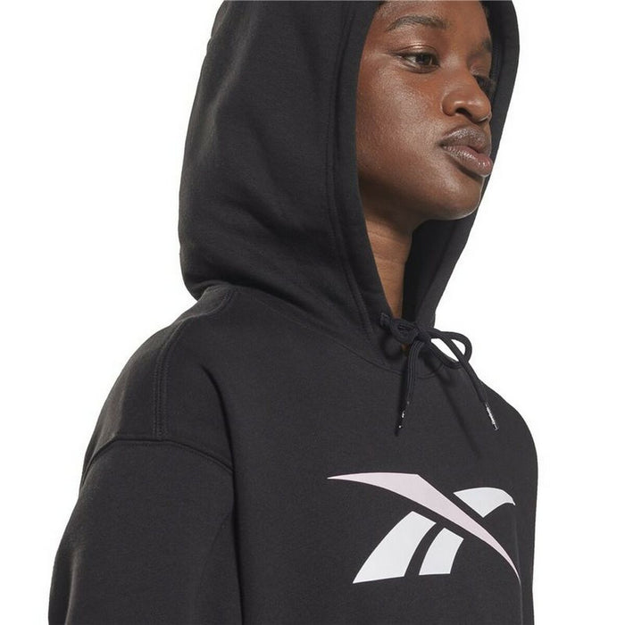Hanorac cu Glugă Femei Reebok Essentials Vector Negru