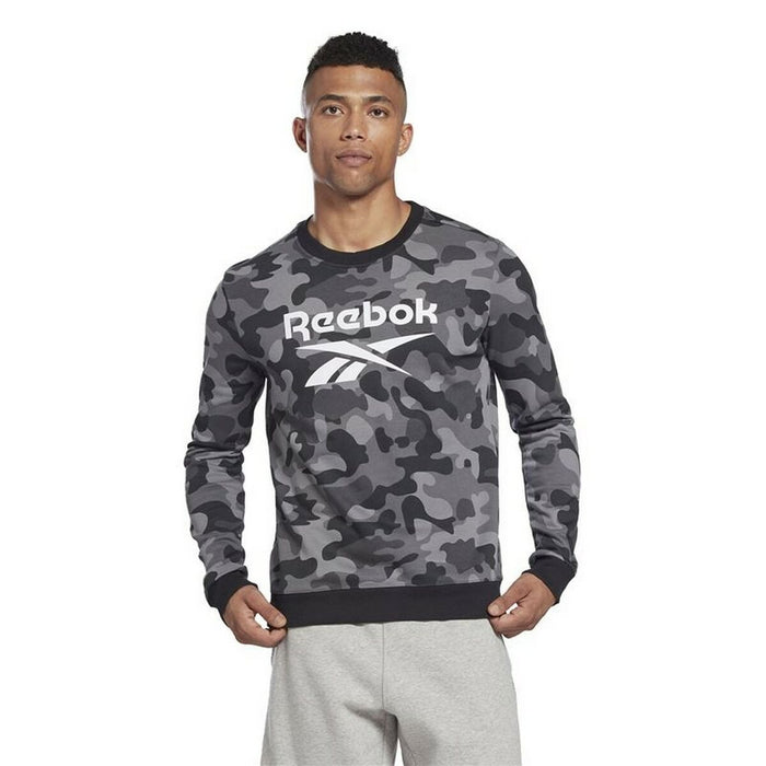 Hanorac fără Glugă Bărbați Reebok Camo Negru